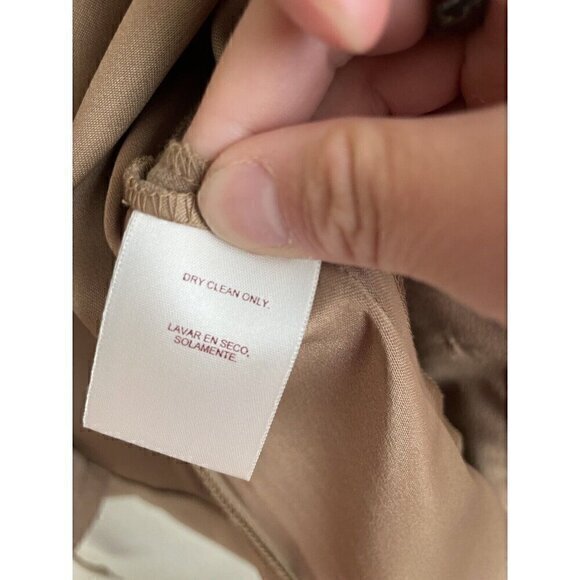 Worthington Petite Blazer Jacket Tie Front Career Casual Tan Size 12P - Picture 11 of 13